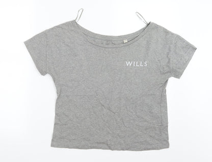 Jack Wills Womens Grey   Basic T-Shirt Size 6