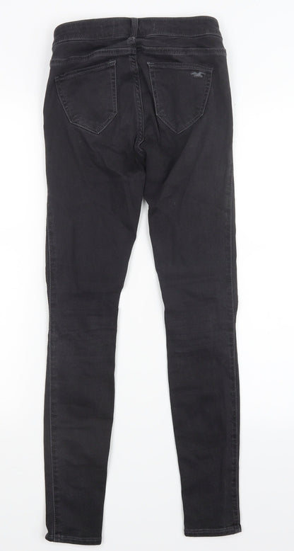 Hollister Womens Black  Denim Jegging Jeans Size 25 in L28 in