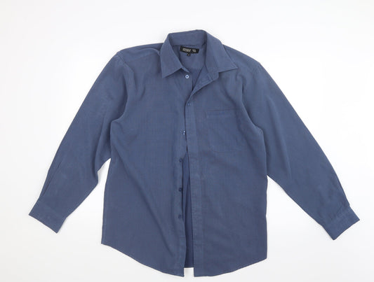 Arnold Palmer Mens Blue    Button-Up Size S