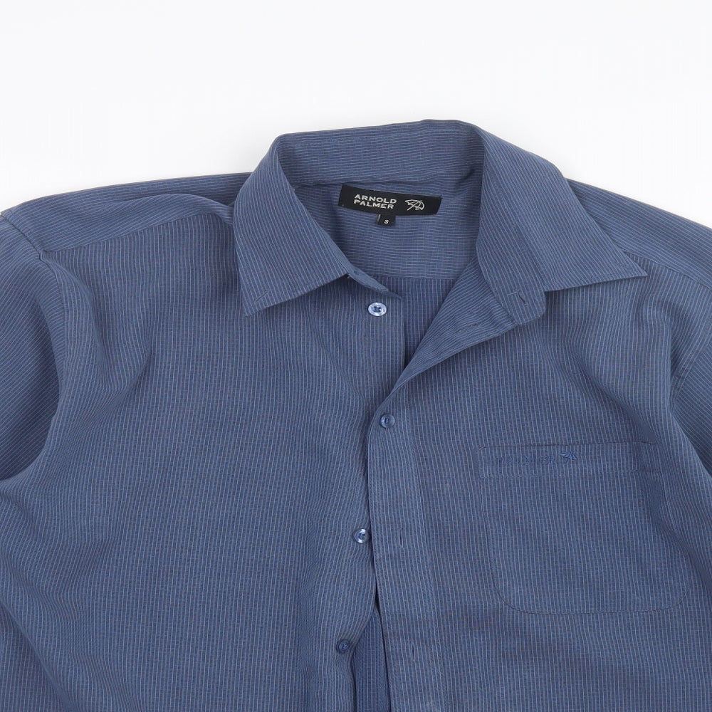 Arnold Palmer Mens Blue    Button-Up Size S