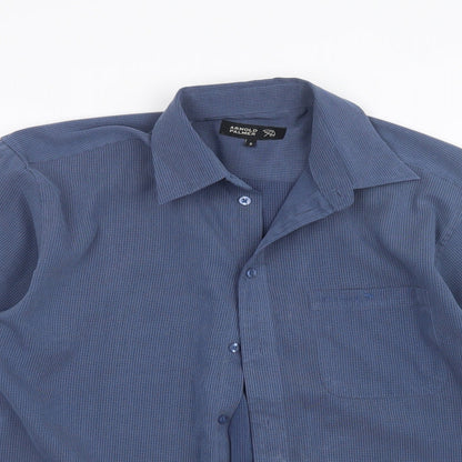 Arnold Palmer Mens Blue    Button-Up Size S