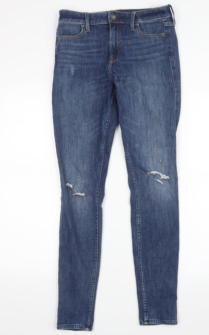 Hollister Womens Blue  Denim Straight Jeans Size 28 in L29.5 in