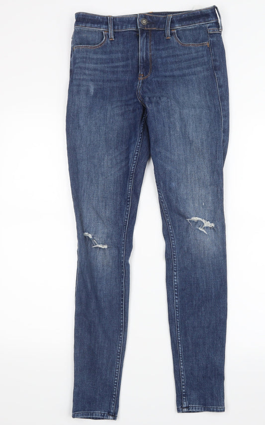 Hollister Womens Blue  Denim Straight Jeans Size 28 in L29.5 in