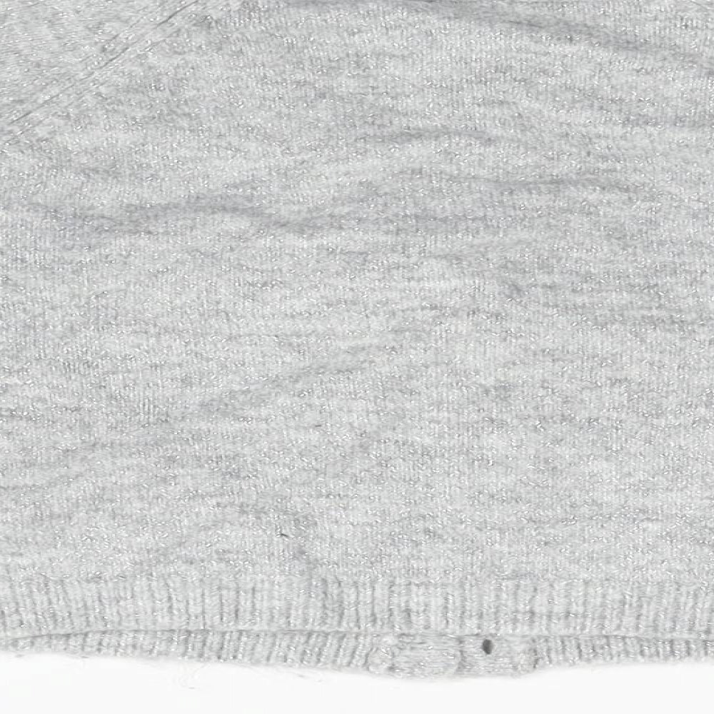 Marks and Spencer Girls Grey   Cardigan Jumper Size 5-6 Years