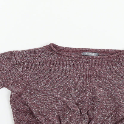 Next  Girls Purple   Pullover Jumper Size 6 Years