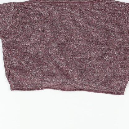 Next  Girls Purple   Pullover Jumper Size 6 Years