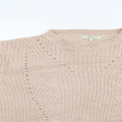 Peacocks Womens Beige   Pullover Jumper Size S