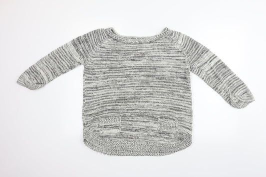 Wallis Womens Grey   Henley Jumper Size S