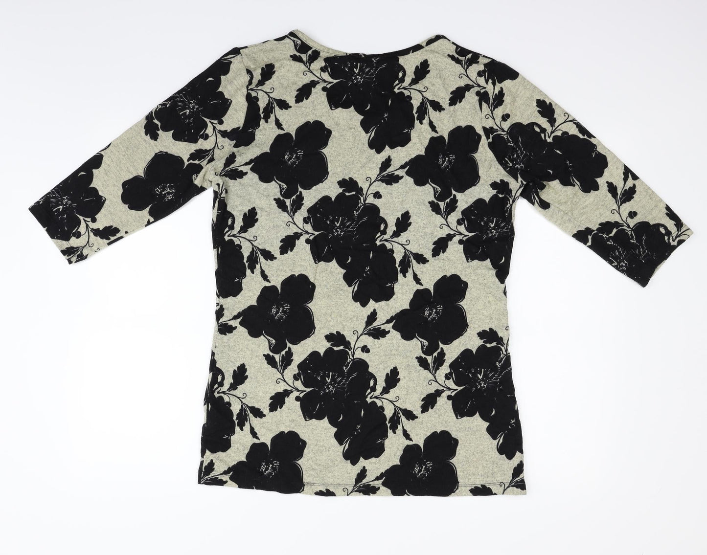 ORIGINALS Womens Beige Floral  Pullover Jumper Size 16
