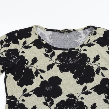ORIGINALS Womens Beige Floral  Pullover Jumper Size 16