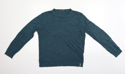 wise man Mens Blue   Pullover Jumper Size L