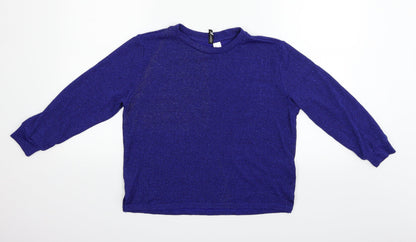Divided Womens Blue   Pullover Jumper Size S