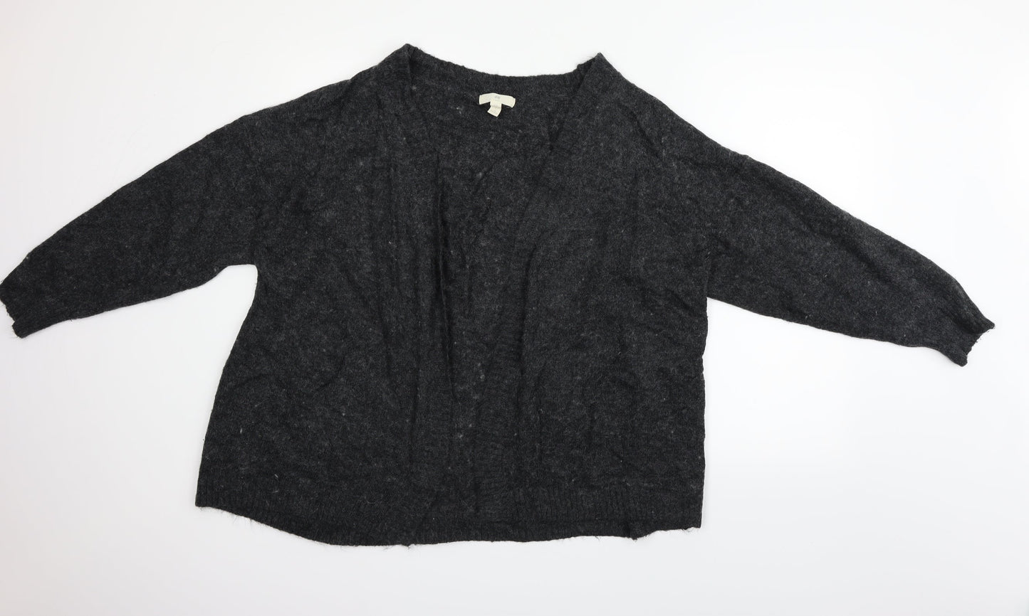 H&M Womens Grey   Cardigan Jumper Size L