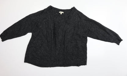 H&M Womens Grey   Cardigan Jumper Size L