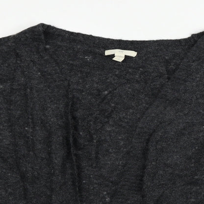 H&M Womens Grey   Cardigan Jumper Size L