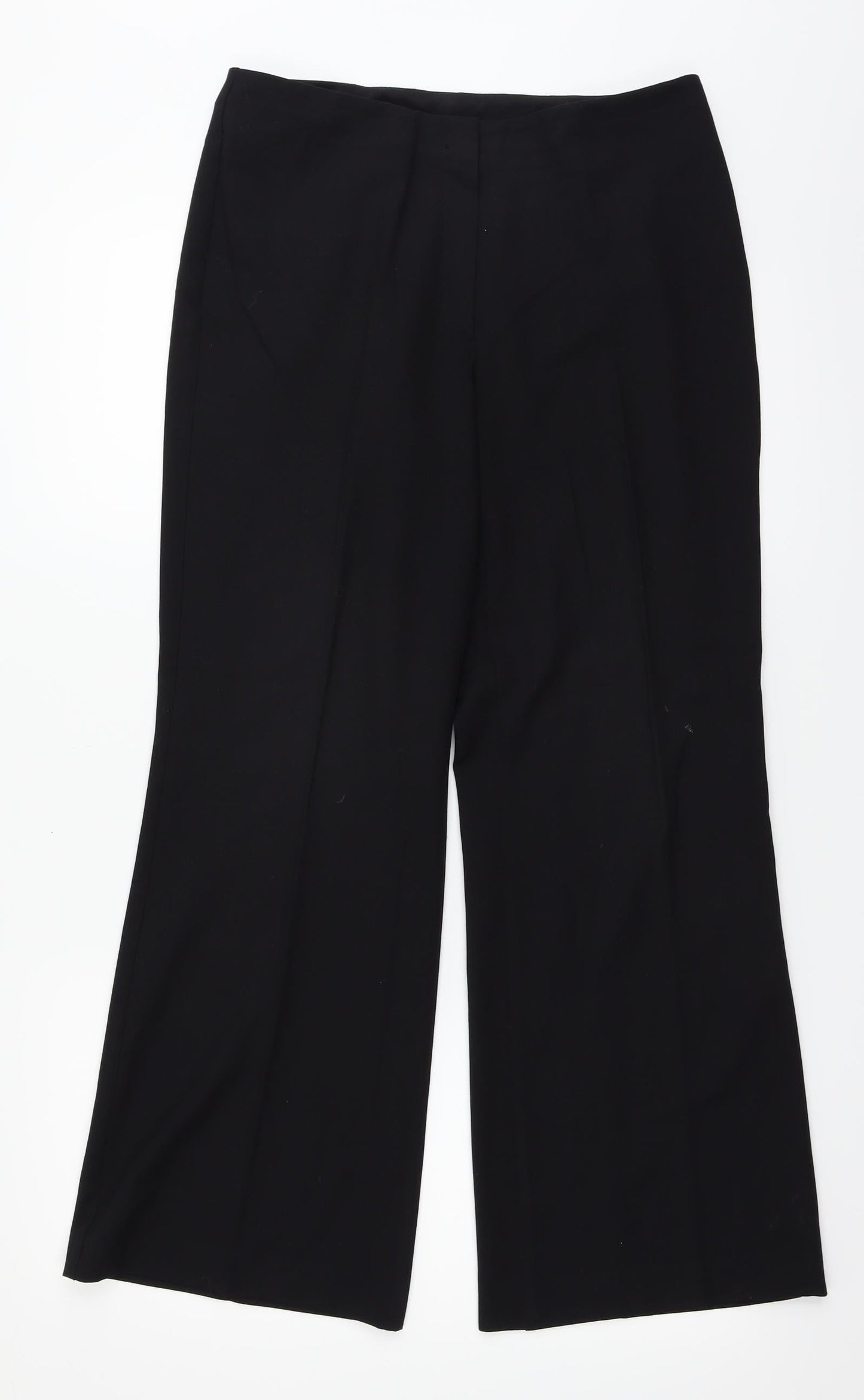 Womens UK Size 10 Marks and Spencer Regular Fit  Black Trousers