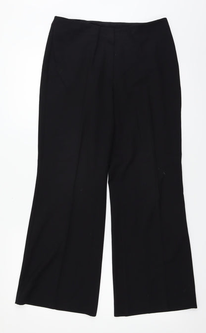Womens UK Size 10 Marks and Spencer Regular Fit  Black Trousers
