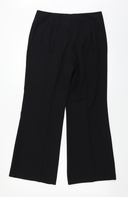 Womens UK Size 10 Marks and Spencer Regular Fit  Black Trousers