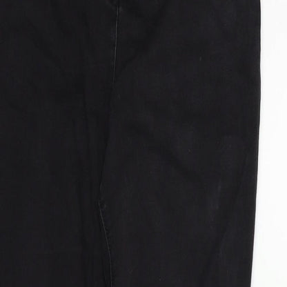 Womens UK Size 14 Papaya Regular Fit Skinny Black Jeans