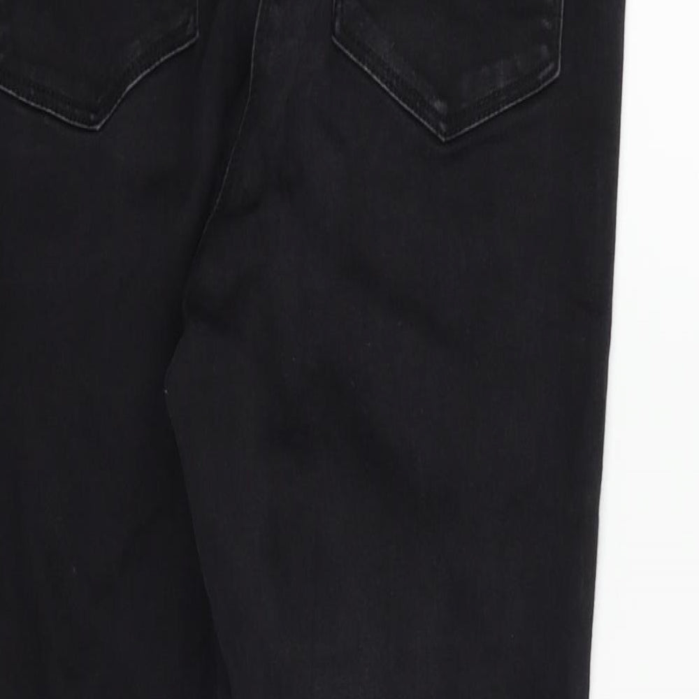 Womens UK Size 14 Papaya Regular Fit Skinny Black Jeans