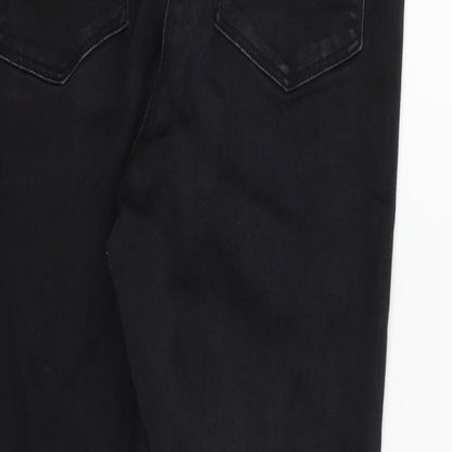 Womens UK Size 14 Papaya Regular Fit Skinny Black Jeans