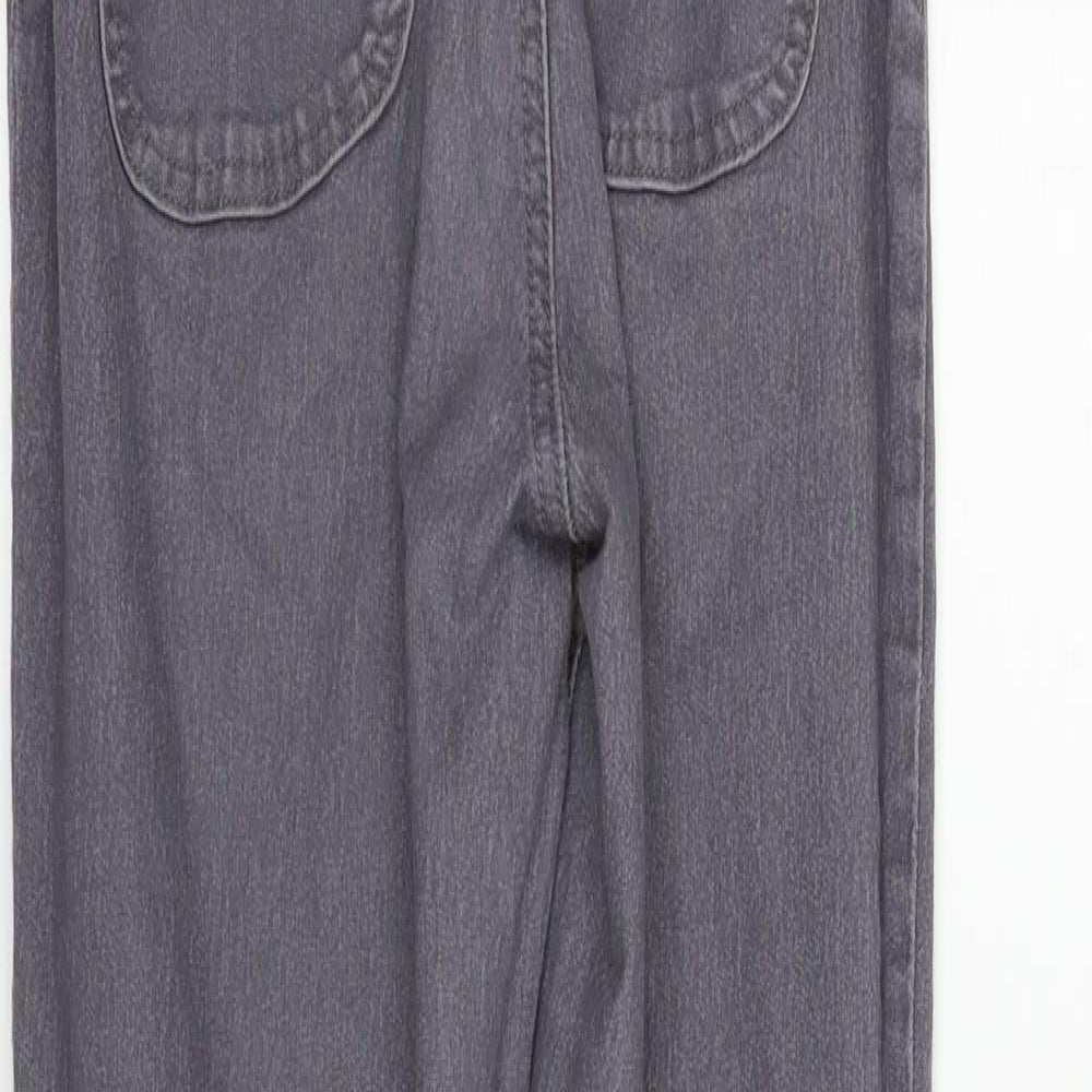 PRETTYLITTLETHING Womens Grey   Skinny Jeans Size 8 L27 in