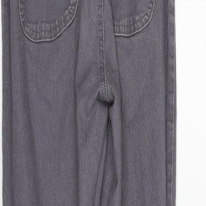 PRETTYLITTLETHING Womens Grey   Skinny Jeans Size 8 L27 in