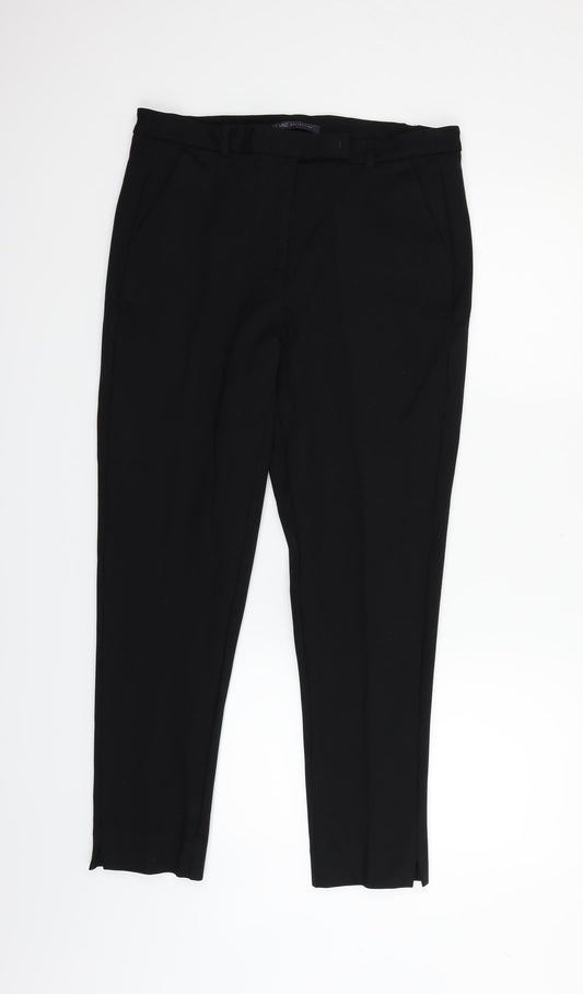 Womens UK Size 14 Marks and Spencer Regular Fit  Black Trousers