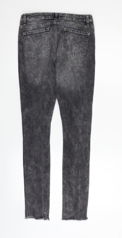 Womens UK Size 10 deniem & co Regular Fit Skinny Grey Jeans
