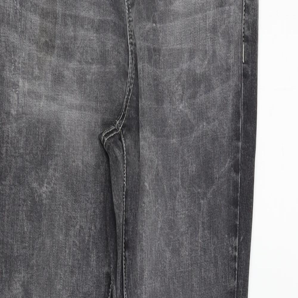 Womens UK Size 10 deniem & co Regular Fit Skinny Grey Jeans