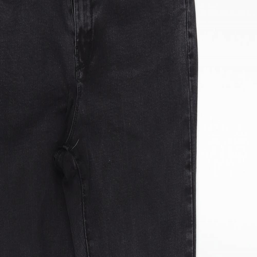 Womens UK Size 16 deniem & co Regular Fit Straight Black Jeans