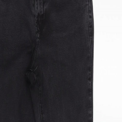 Womens UK Size 16 deniem & co Regular Fit Straight Black Jeans