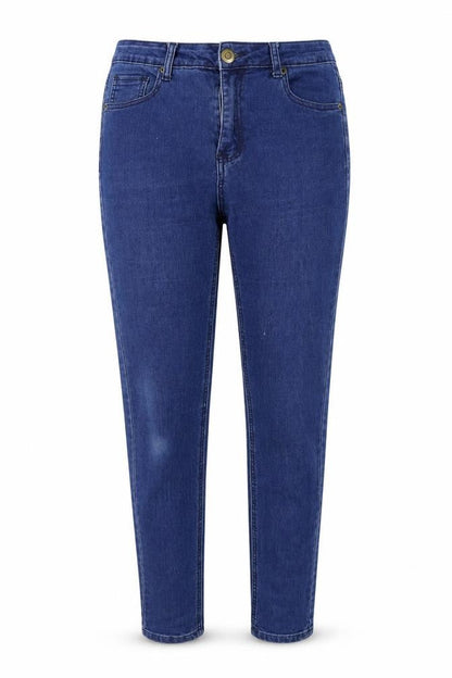 Womens UK Size 10 Boohoo Regular Fit Straight Blue Jeans