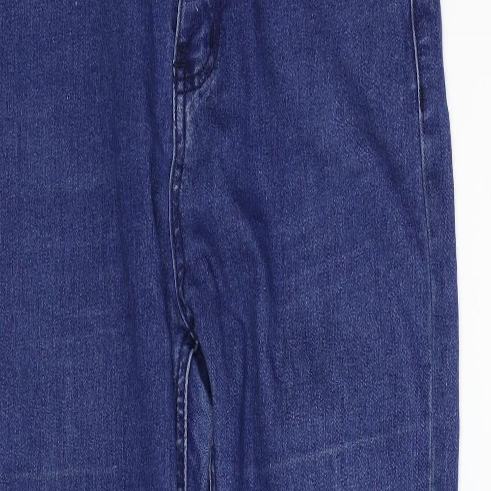 Boohoo Womens Blue   Straight Jeans Size 10 L28 in