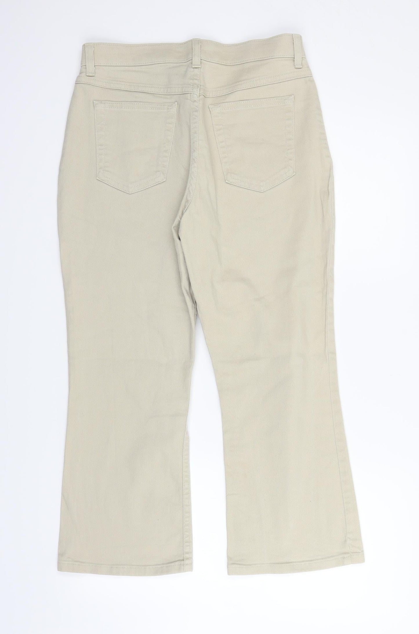 Womens UK Size 14 Marks and Spencer Regular Fit  Beige Trousers