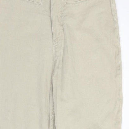 Womens UK Size 14 Marks and Spencer Regular Fit  Beige Trousers