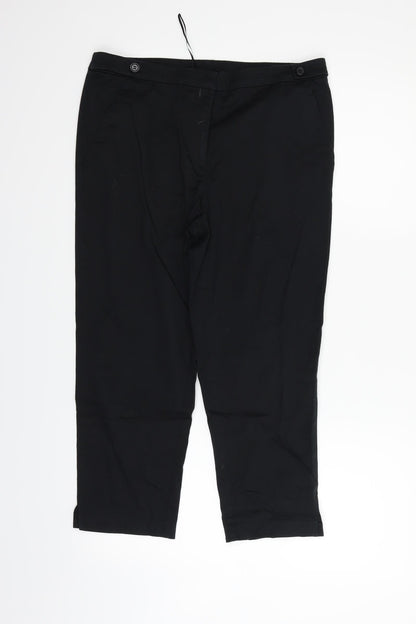 TU Womens Black   Trousers  Size 12 L22 in