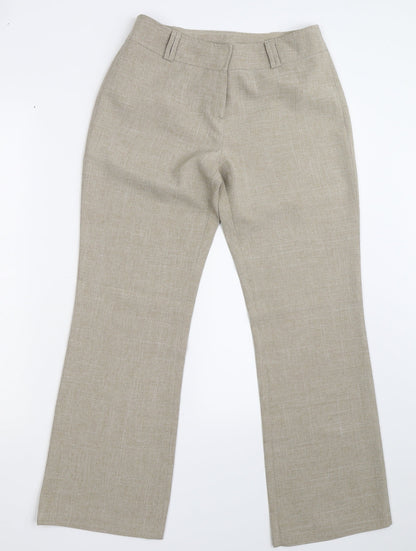 Womens UK Size 10 Dorothy Perkins Regular Fit  Ivory Trousers