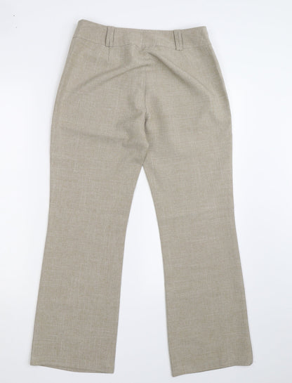 Womens UK Size 10 Dorothy Perkins Regular Fit  Ivory Trousers