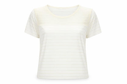 Cameo Rose Womens Ivory Basic T-Shirt Size 10