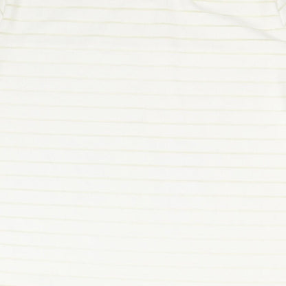 CAMEO ROSE Womens Ivory   Basic T-Shirt Size 10