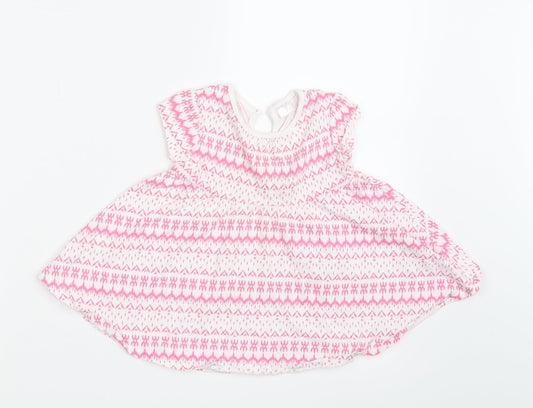 F&F Girls Multicoloured Argyle/Diamond  A-Line  Size 6-9 Months