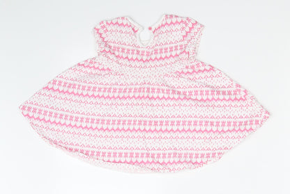F&F Girls Multicoloured Argyle/Diamond  A-Line  Size 6-9 Months