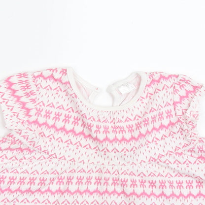 F&F Girls Multicoloured Argyle/Diamond  A-Line  Size 6-9 Months