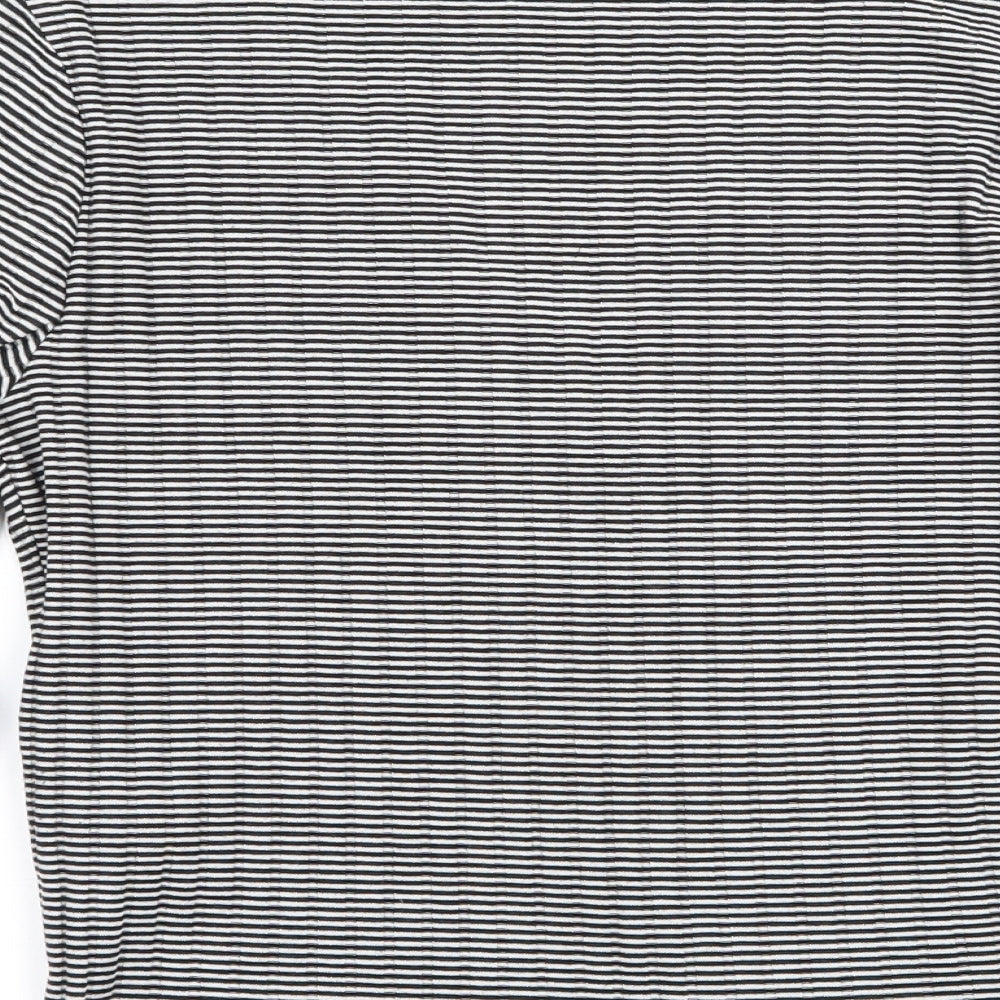 Womens UK Size 10 Atmosphere Black Basic T-Shirt