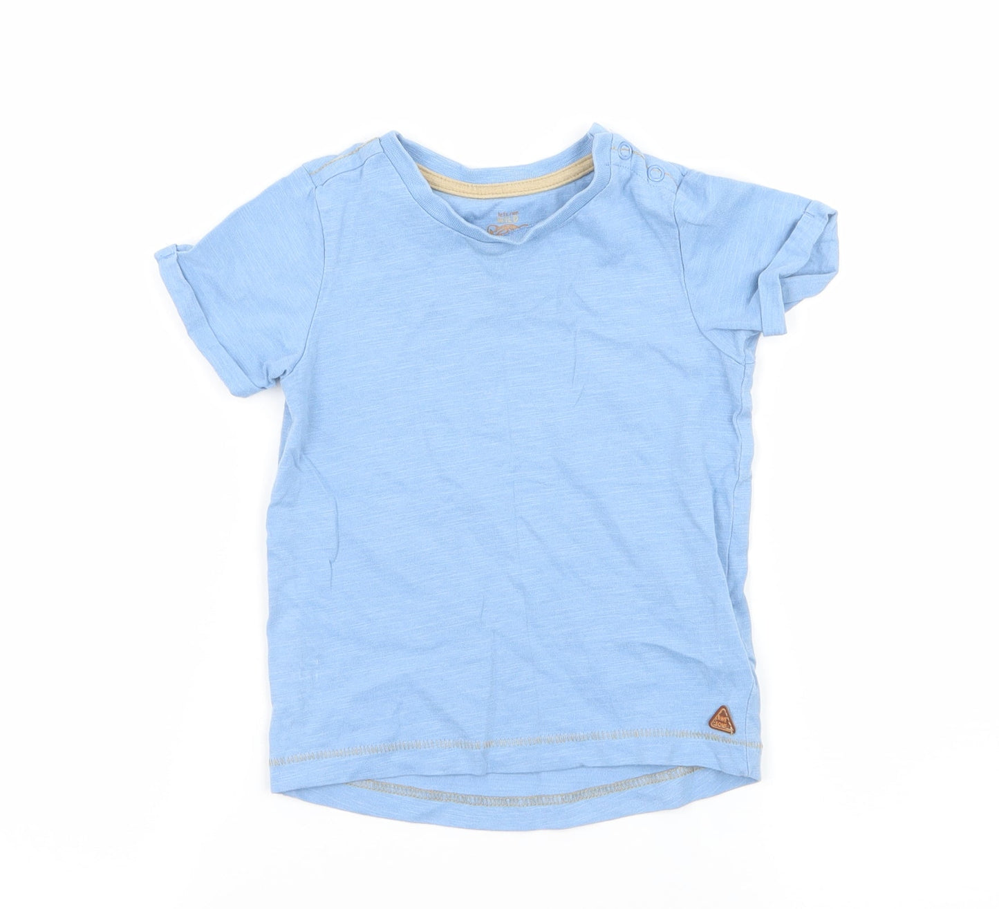 Mothercare Boys Blue  Jersey Basic T-Shirt Size 9-12 Months