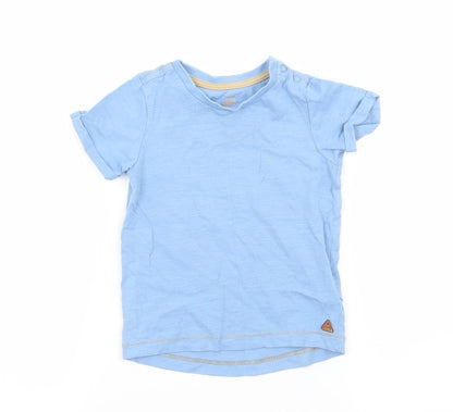 Mothercare Boys Blue  Jersey Basic T-Shirt Size 9-12 Months