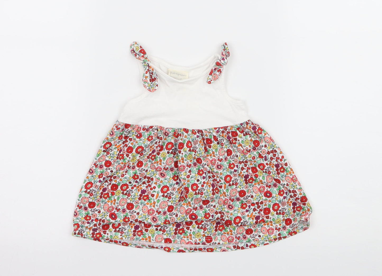 First Impressions Girls Multicoloured Floral Jersey Skater Dress  Size 3-6 Months