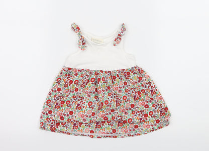 First Impressions Girls Multicoloured Floral Jersey Skater Dress  Size 3-6 Months