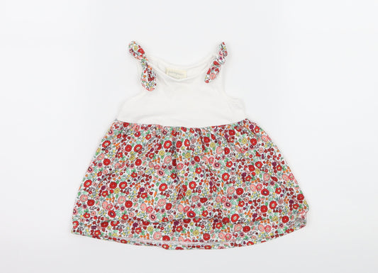 First Impressions Girls Multicoloured Floral Jersey Skater Dress  Size 3-6 Months